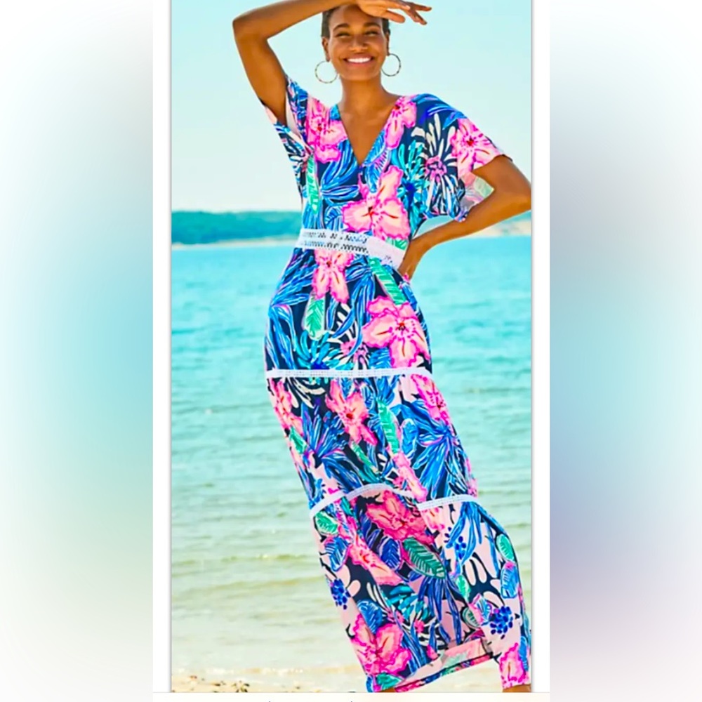 NWT LILLY PULITZER MARIBELLA MAXI SUGAR MAMBO